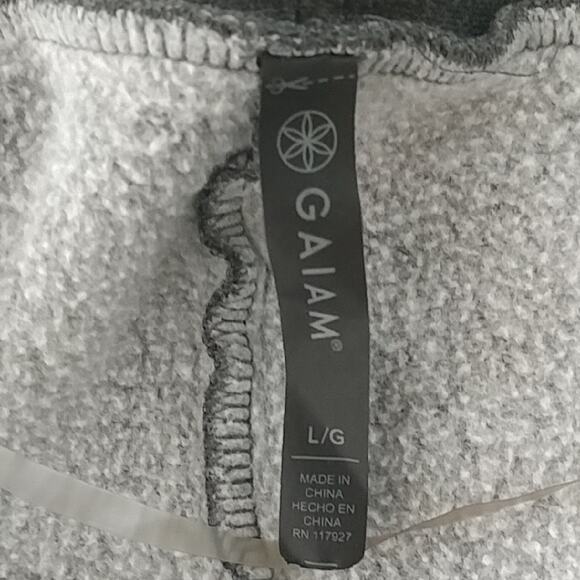 GAIAM Open Front Cardigan Gray Size L - Picture 4 of 6
